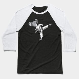 Koala Bear Karate Baseball T-Shirt